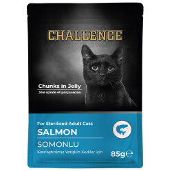 Challenge Pouch Somonlu Kısırlaştırılmış Kedi Yaş Maması 85 Gr x 24 Adet - 2