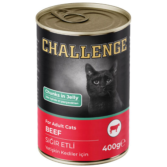 Challenge Sığır Etli Jöle Parça Etli Kedi Konservesi 400 Gr - 1