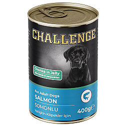 Challenge Somonlu Jöle Et Parçalı Köpek Konservesi 400 Gr x 12 Adet - 2
