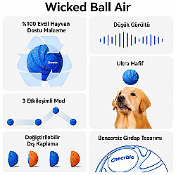 Cheerble Akıllı İnteraktif Köpek Oyuncağı - Mavi 7 Cm - 8