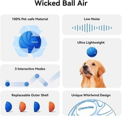 Cheerble Akıllı İnteraktif Köpek Oyuncağı - Mavi 7 Cm - Thumbnail