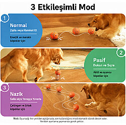 Cheerble Akıllı İnteraktif Köpek Oyuncağı - Turuncu 7 Cm - 8