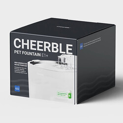Cheerble - Cheerble E1+ Çelik Hazneli Şarjlı Otomatik Kedi Su Pınarı 2 Lt - 22 X 20 X 18 Cm