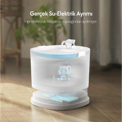Cheerble E1 Plastik Hazneli Otomatik Kedi Su Pınarı 22 X 20 X 18, 2lt - 5