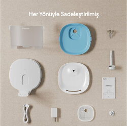 Cheerble E1 Plastik Hazneli Otomatik Kedi Su Pınarı 22 X 20 X 18, 2lt - 7