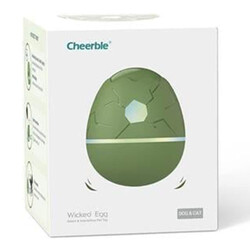 Cheerble - Cheerble Şarjlı Akıllı İneraktif Kedi & Köpek Yumurta Oyuncağı Yeşil 8 x 8 x 10 Cm