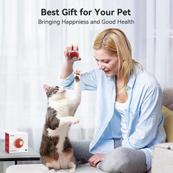 Cheerble Şarjlı Akıllı İneraktif Kedi Oyun Topu - Kırmızı 4 Cm - Thumbnail