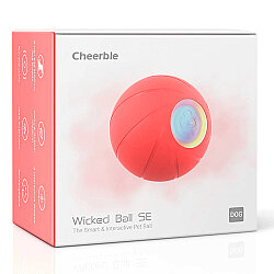 Cheerble Şarjlı Akıllı İneraktif Köpek Oyun Topu - Kırmızı 5.5 Cm - Cheerble
