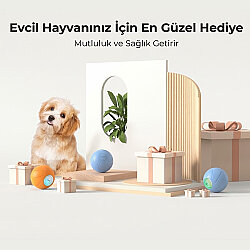 Cheerble Şarjlı Akıllı İneraktif Köpek Oyun Topu - Turuncu 5.5 Cm - 3