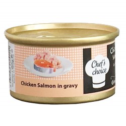 Chefs Choice Chicken and Salmon in Gravy Grain Free Wet Cat Food 80 Gr. - Chefs Choice