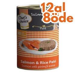 Chefs Choice Pate Somonlu Ezme Köpek Konservesi 400 Gr - 12 Al 8 Öde - Chefs Choice