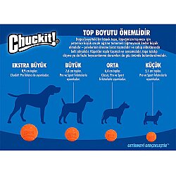 Chuckit Fetch Ball 2'li Köpek Oyun Topu (Küçük Boy) - 3