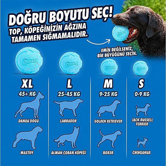 Chuckit Rebounce Ball 2 li Doğa Dostu Köpek Oyun Topu (Orta Boy) - 4