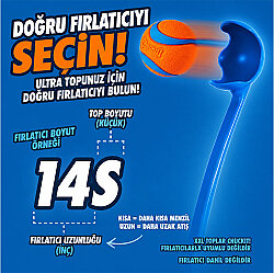 Chuckit Sport 14 S Launcher Küçük Boy Top Fırlatıcı + (Tenis Topu) - 15