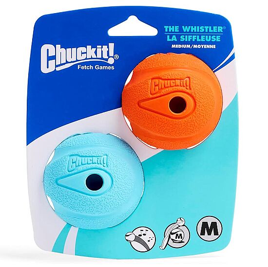Chuckit The Whistler 2 li Köpek Oyun Topu (Orta Boy) - 1