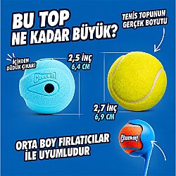 Chuckit The Whistler 2 li Köpek Oyun Topu (Orta Boy) - 3