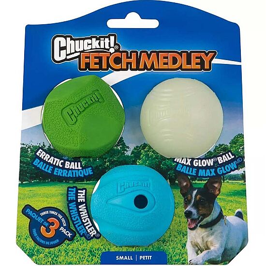 Chuckit Fetch Medley (Gen 2) 3 lü Köpek Oyun Topu (Küçük Boy) - 1
