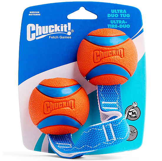 Chuckit Ultra Duo Tug 2'li Köpek Çekiştirme Topu Medium - 1