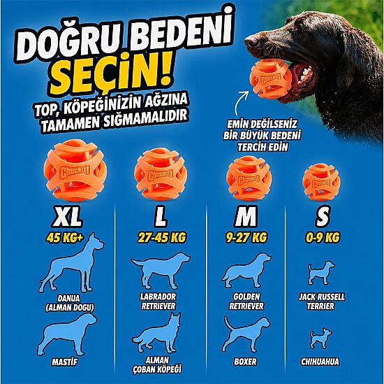 Chuckit Breathe Right Köpek Oyun Topu 7,5 Cm - 6