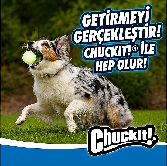 Chuckit Max Glow Gece Parlayan Köpek Oyun Topu (Orta Boy) - 3