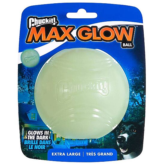 Chuckit Max Glow Gece Parlayan Köpek Oyun Topu (Ekstra Büyük Boy) - 1