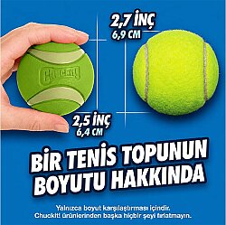 Chuckit Max Glow Gece Parlayan Sesli Köpek Oyun Topu (Orta Boy) - 3