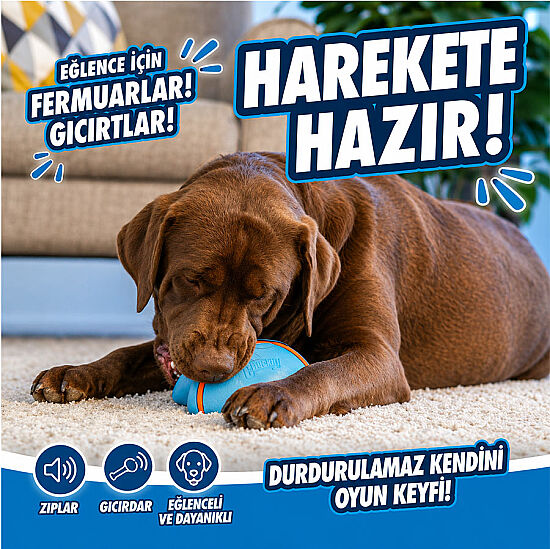 Chuckit Indoor Super Slider Eve Özel İnteraktif Oyuncak - 6