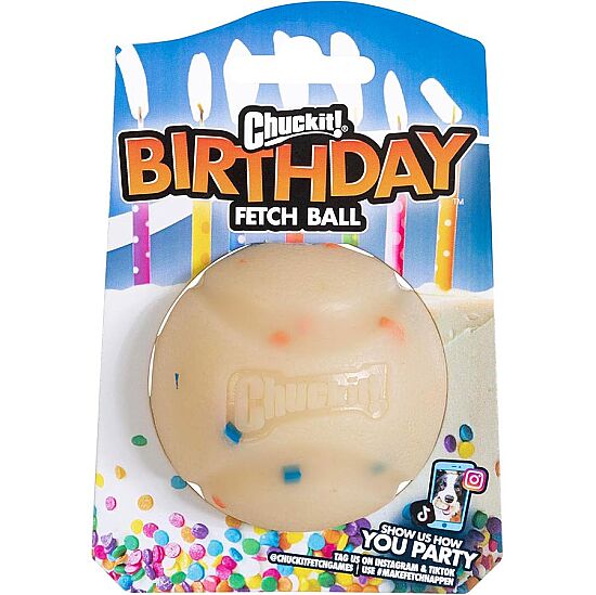 Chuckit Birthday Fetch Ball Doğum Günü Temalı Köpek Oyun Topu (Orta Boy) - 1