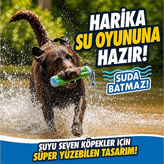 Chuckit Bumper Suda Batmayan Köpek Oyuncağı (Orta Boy) - 6
