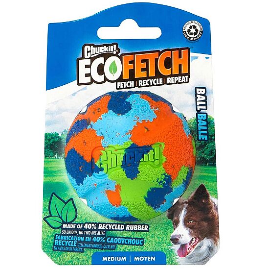 Chuckit Eco Fetch Ball Doğa Dostu Köpek Oyun Topu (Orta Boy) - 1