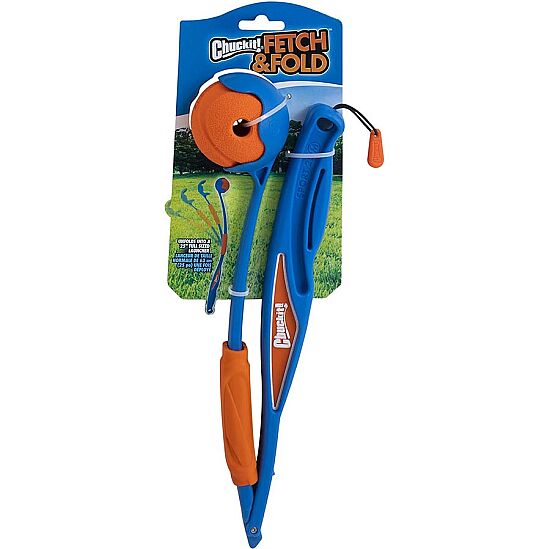 Chuckit Fetch Fold Katlanabilir Top Fırlatıcı + Whistler Top - Medium - 1