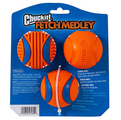 Chuckit! Fetch Medley 3lü Köpek Oyun Topu Seti