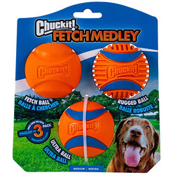 Chuckit! Fetch Medley 3lü Köpek Oyun Topu Seti - Thumbnail