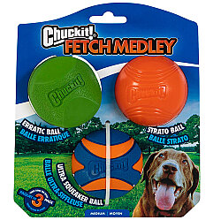 Chuckit Fetch Medley (Gen 2) 3 lü Köpek Oyun Topu (Orta Boy) - Chuckit