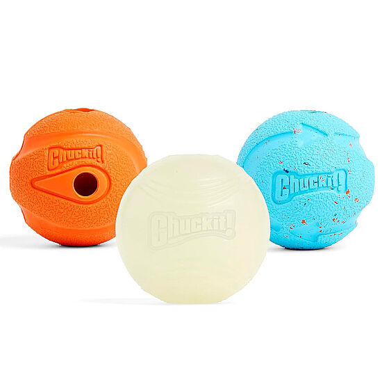 Chuckit Fetch Medley Köpek Oyun Topu Seti 3'lü Paket (Orta Boy) - 3