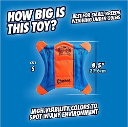 Chuckit Flying Squirrel Frizbee Dog Toy Small - 3
