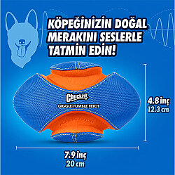 Chuckit Giggle Fumble Fetch Sesli Köpek Oyun Topu - 4