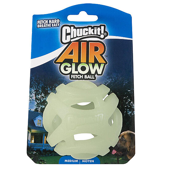 Chuckit Max Glow Air Fetch Gece Parlayan Köpek Oyun Topu (Orta Boy) - 3
