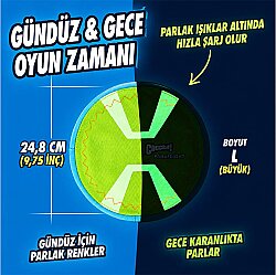 Chuckit Paraflight Max Glow Gece Parlayan Frizbi (Büyük Boy) - 5