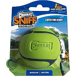 Chuckit Sniff Fetch Fıstık Ezmesi Kokulu Köpek Oyun Topu (Orta Boy) - Chuckit
