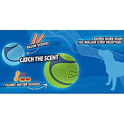 Chuckit Sniff Fetch Fıstık Ezmesi Kokulu Köpek Oyun Topu (Orta Boy) - 4