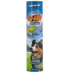Chuckit Sniff Fetch Kokulu Köpek Oyun Topu 4 lü Kutulu Set (Orta Boy) - Chuckit