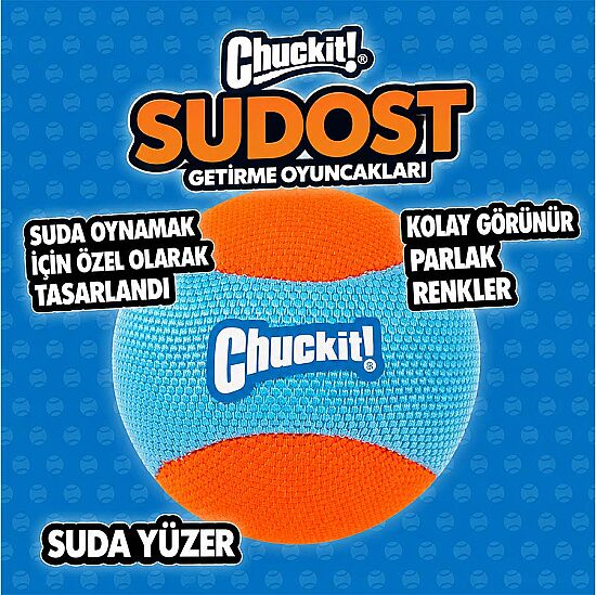 Chuckit Suda Batmayan Mega Köpek Oyun Topu 12 Cm - 4