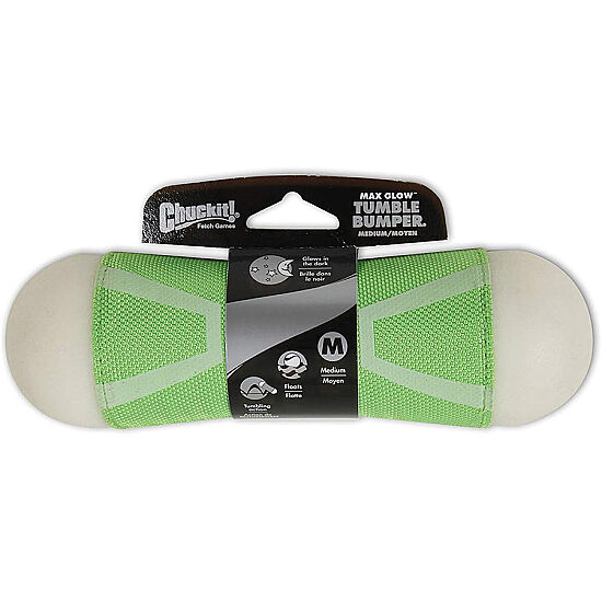 Chuckit Tumble Bumper Max Glow Gece Parlayan Köpek Oyuncağı (Orta Boy) - 1