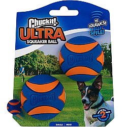 Chuckit Ultra Squeaker Sesli Köpek Oyun Topu 2'li Paket (Küçük Boy) - Chuckit