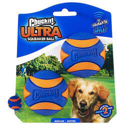 Chuckit Ultra Squeaker Sesli Köpek Oyun Topu 2'li Paket (Orta Boy) - Chuckit