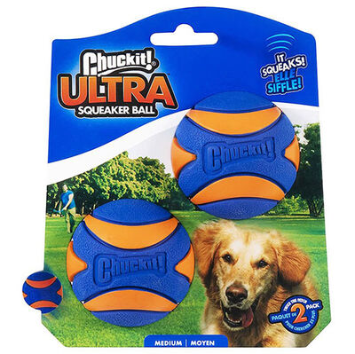 Chuckit Ultra Squeaker Sesli Köpek Oyun Topu 2'li Paket (Orta Boy) - 1