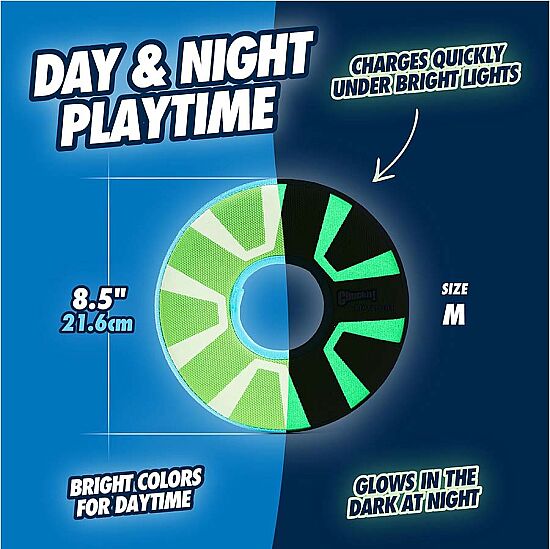 Chuckit Zipflight Max Glow Gece Parlayan Frizbi (Orta Boy) - 3