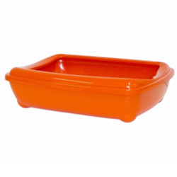 Diğer / Other - Çınar Açık Çerçeveli Kedi Tuvaleti 50 x 37 x 14 Cm (Turuncu) + Kürek
