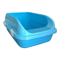Çınar Açık Yüksek Kenarlı Kedi Tuvaleti 56 x 40 x 25 Cm ( Mavi ) - Diğer / Other